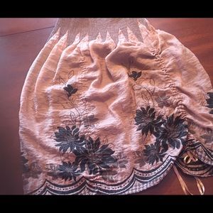 Pink and brown dress/skirt (one size fits most)